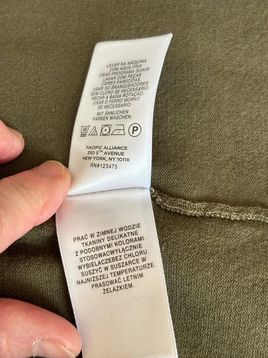 Jones New York Open-Front Olive Green Women's S Cardigan Sweater Nice Weight - Picture 8 of 9